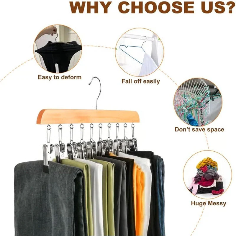 10 Clip Closet Hanger - Image 6