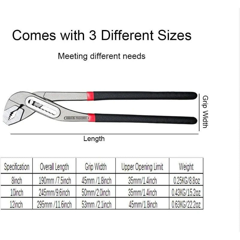 Adjustable Heavy Duty Pump Pliers - Image 5