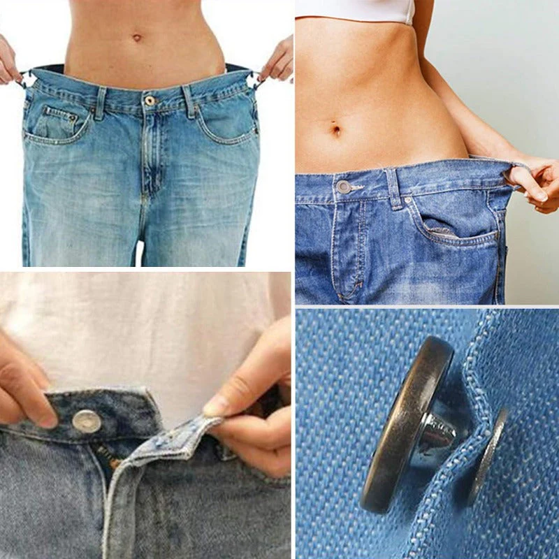 Adjustable No-Sew Jeans Button Kit (9 Pieces) - Image 6