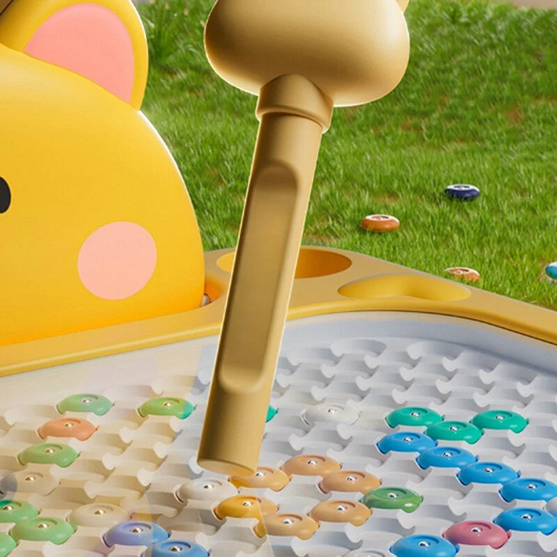 Cartoon Magnetic Drawing Board – Shiba & Bear Dot Art Toy for Kids - Image 4