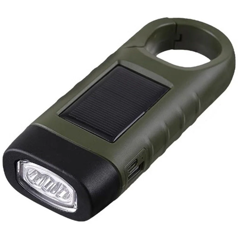 Crank-Powered Emergency Flashlight