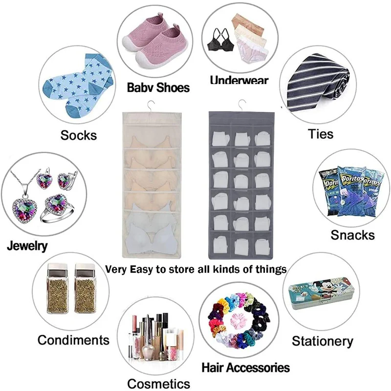 Dual-Sided Hanging Closet Organizer - Image 4