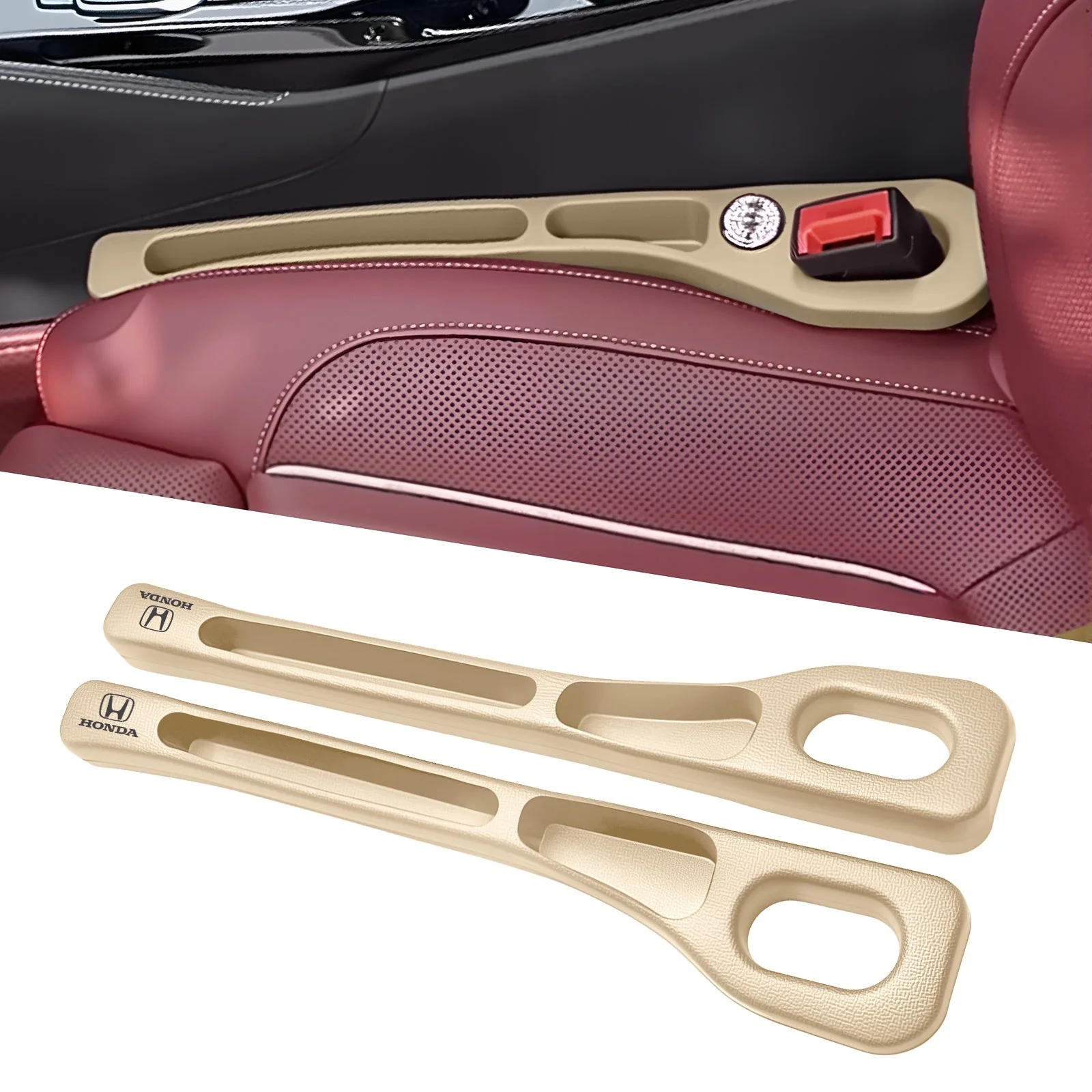 Eptchn Car Seats Gap Filler Dual with Belt Slot - Image 53