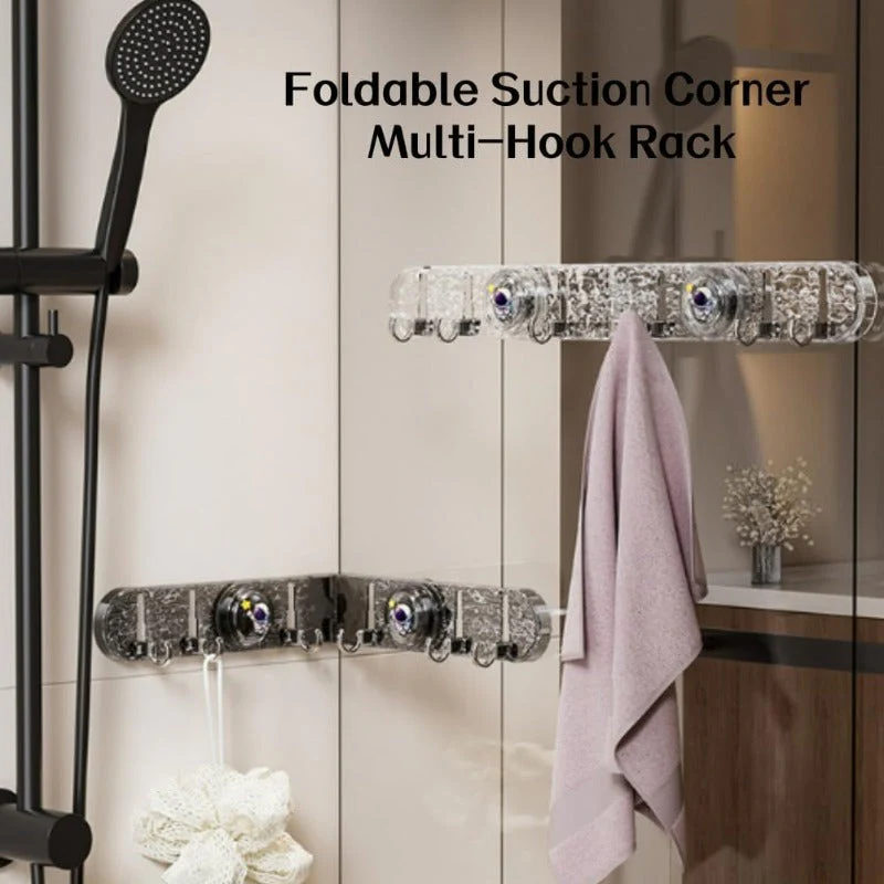 Foldable Bathroom Hook Rack - Image 2