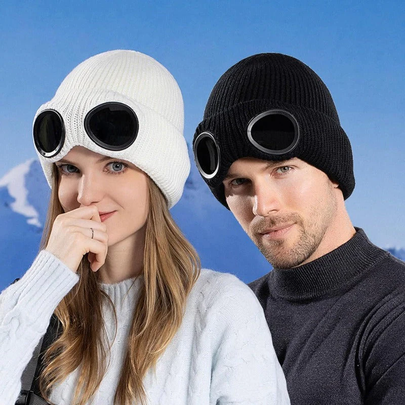 Goggles Beanie Hat - Image 2