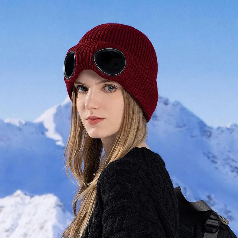 Goggles Beanie Hat - Image 5
