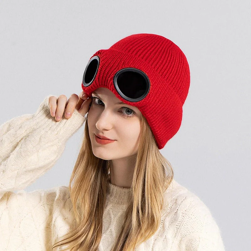 Goggles Beanie Hat - Image 6