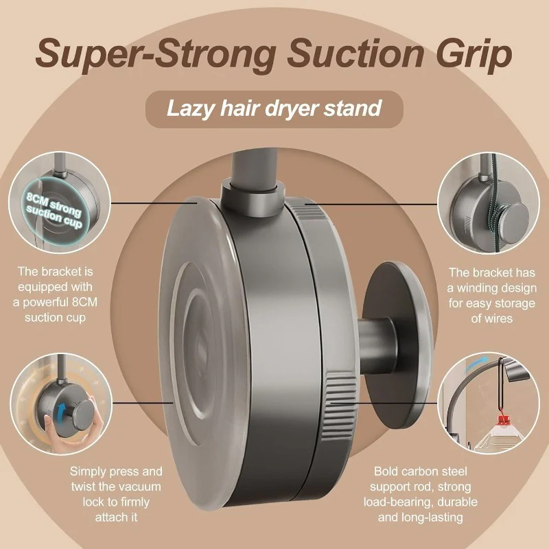 Hands-Free Hair Dryer Holder - Image 3