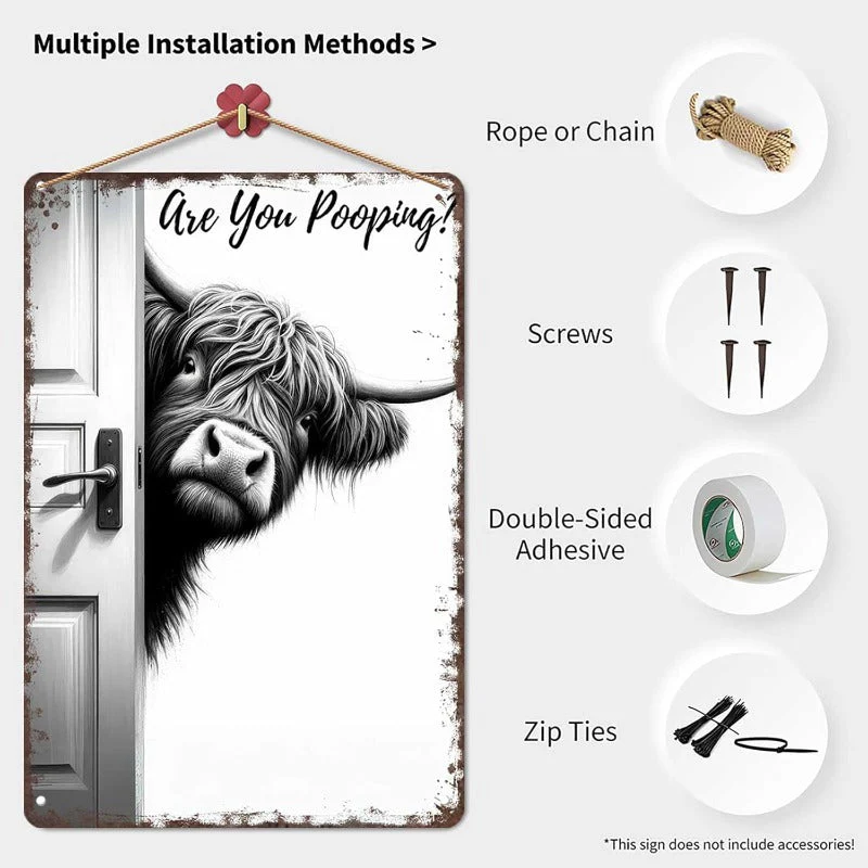 Highland Cow Wall Sign - Image 3