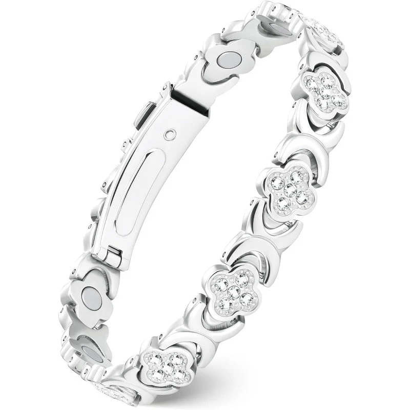 GlamClover Infinity Clover Copper Magnetic Bracelet with Adjuster - Image 15