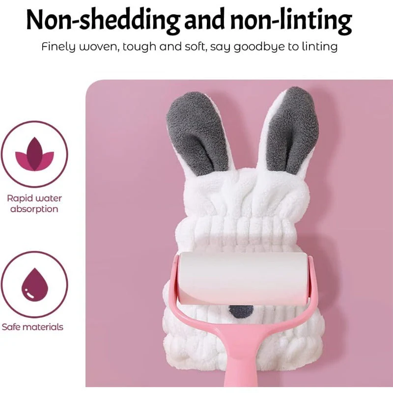 Kids Bunny Hair Towel - Image 5