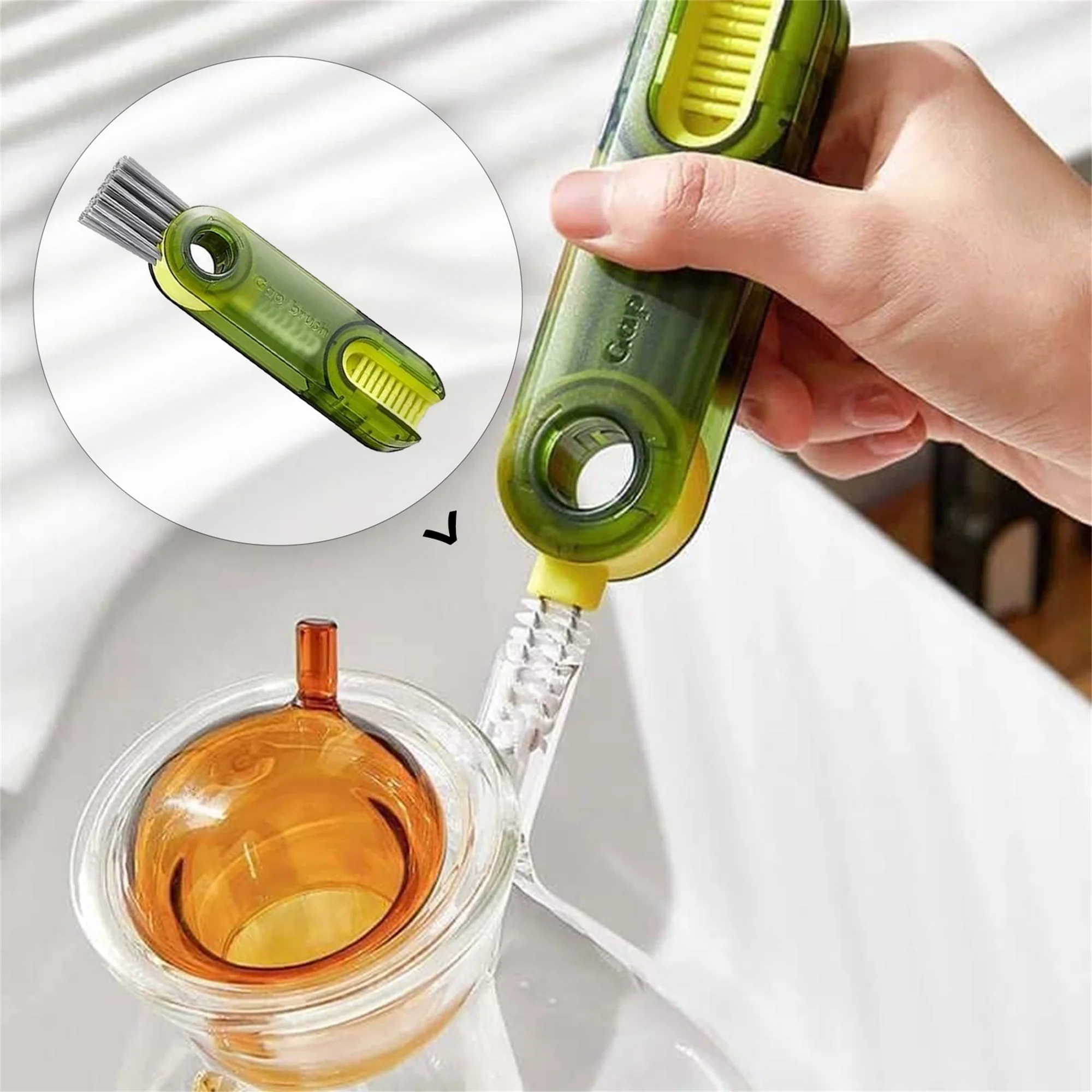Multitrust 3 in 1 U Shaped Bottle Brush - Image 3