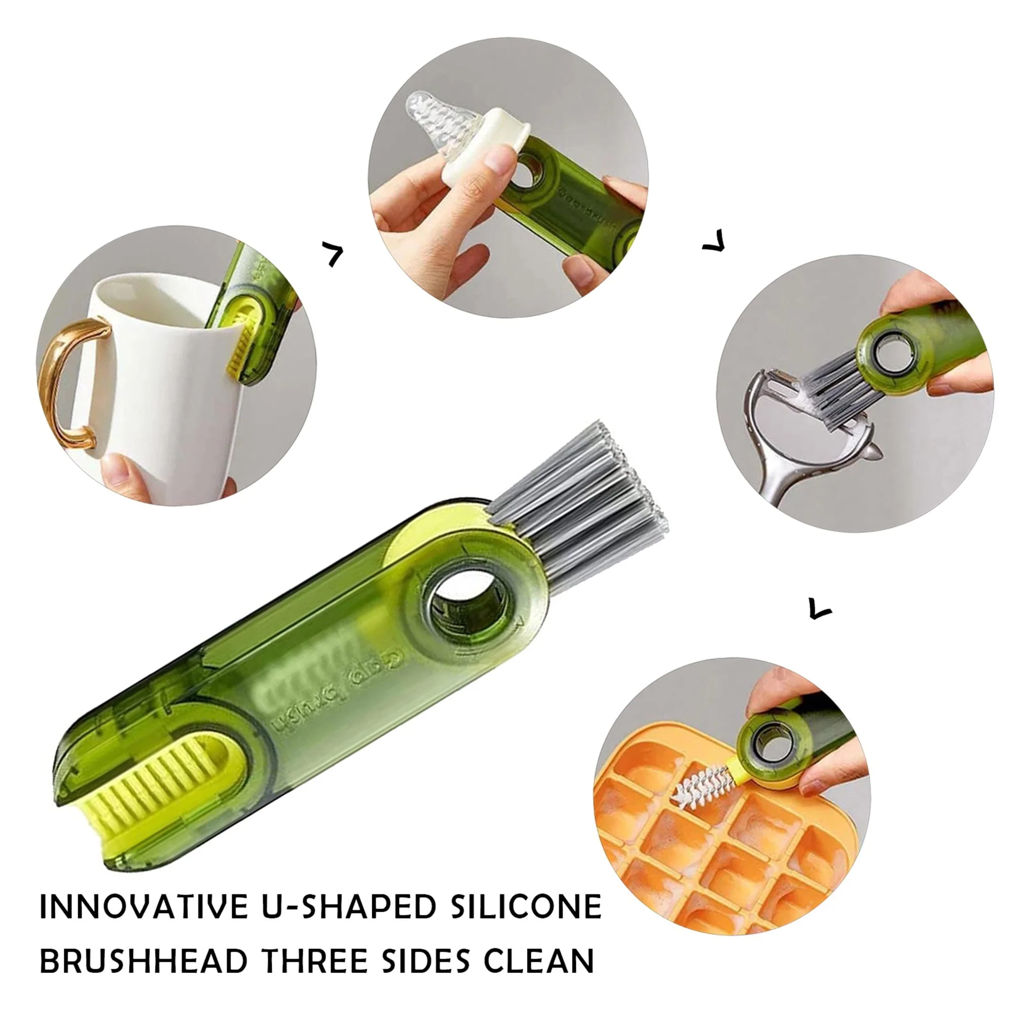 Multitrust 3 in 1 U Shaped Bottle Brush - Image 4