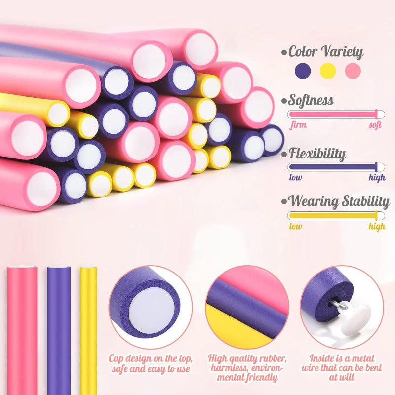 No-Heat Curling Rods Set - Image 3