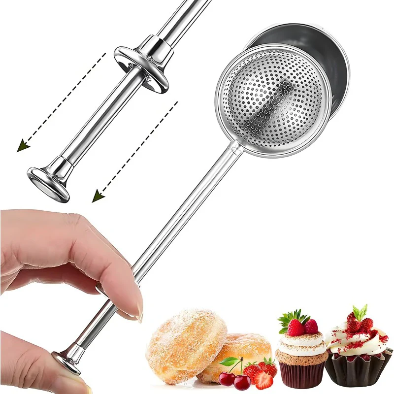 One-Handed Stainless Flour Sifter - Image 5