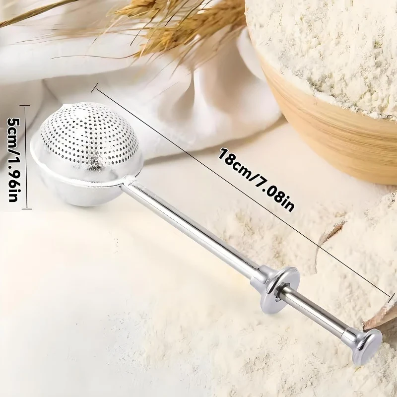 One-Handed Stainless Flour Sifter - Image 8