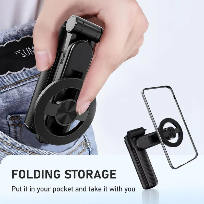 Pocket-Size MagSafe Selfie-Stick Tripod with Bluetooth Remote - Image 6