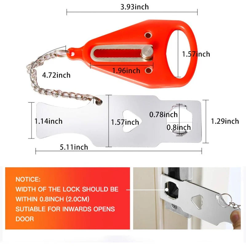 Portable Travel Door Lock - Image 2
