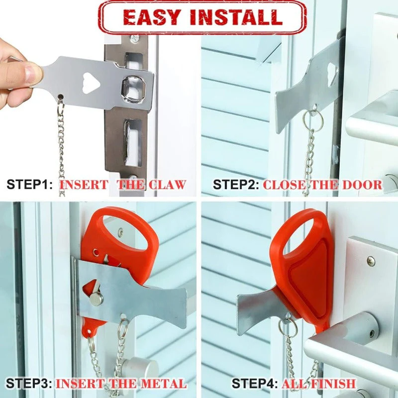 Portable Travel Door Lock - Image 4