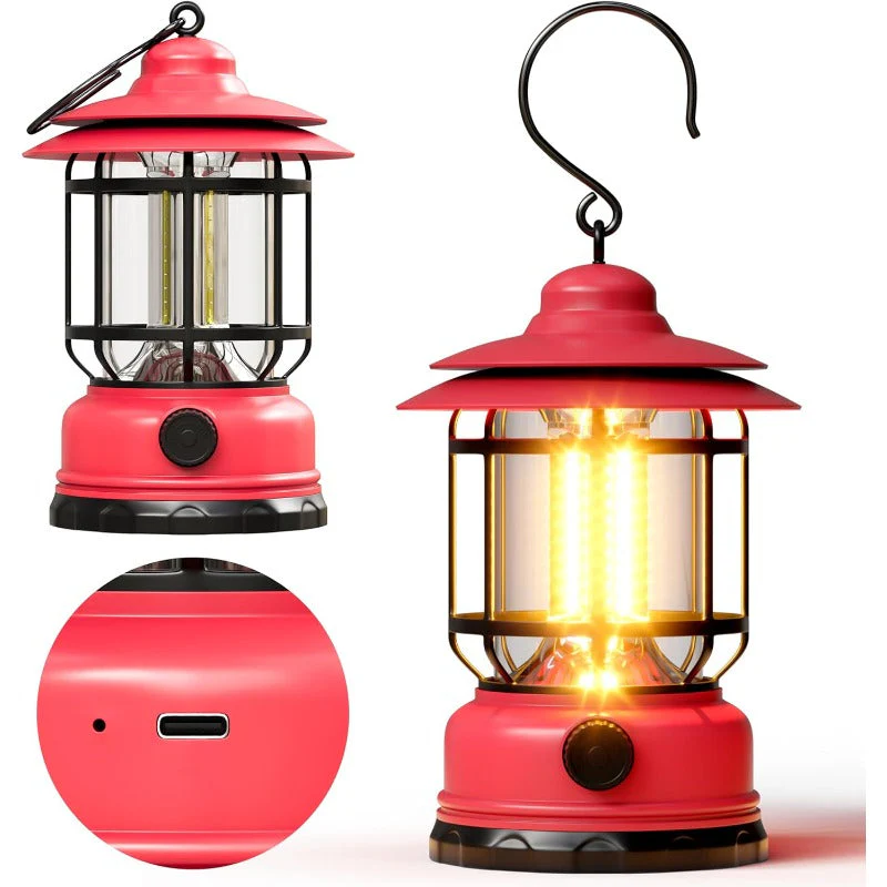 Rechargeable Retro LED Camping Lantern - Image 11