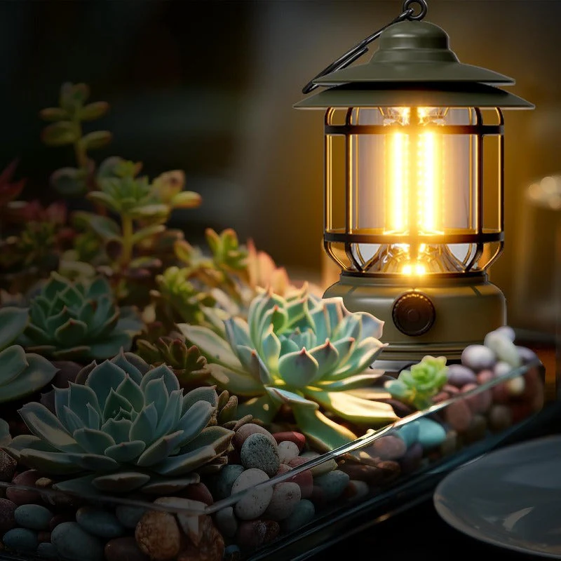 Rechargeable Retro LED Camping Lantern - Image 6