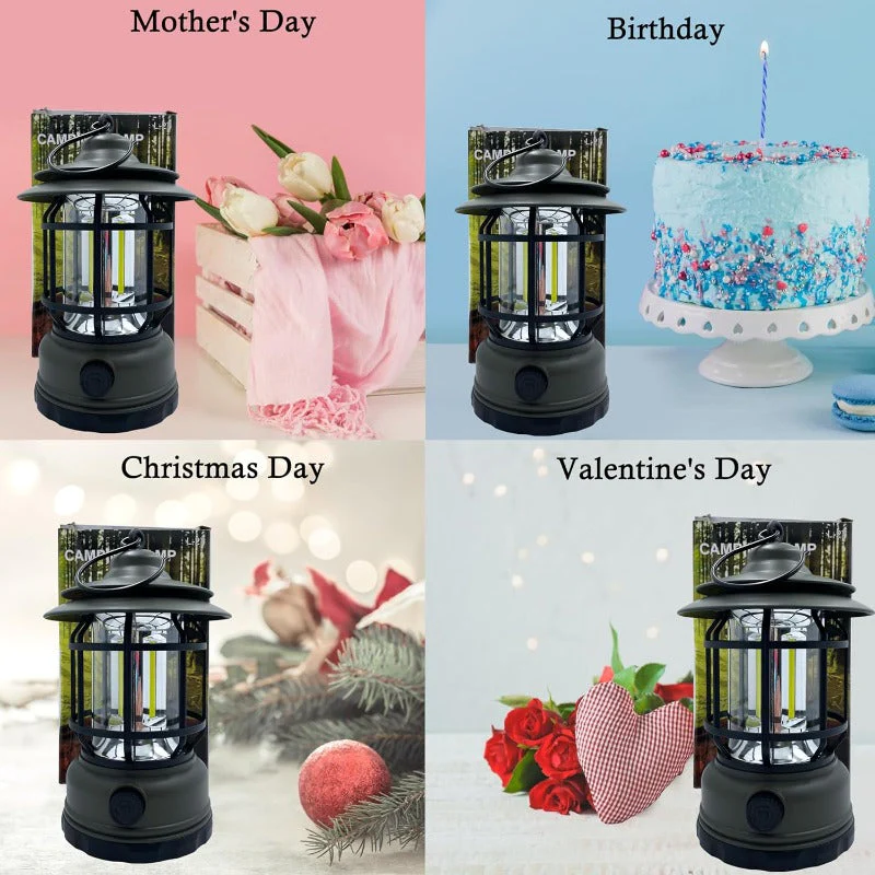 Rechargeable Retro LED Camping Lantern - Image 7
