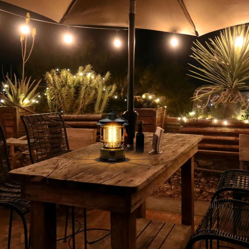 Rechargeable Retro LED Camping Lantern - Image 8