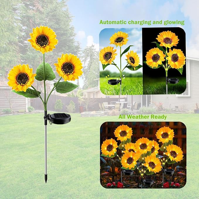 Solar LED Sunflower Garden Lights - Image 11