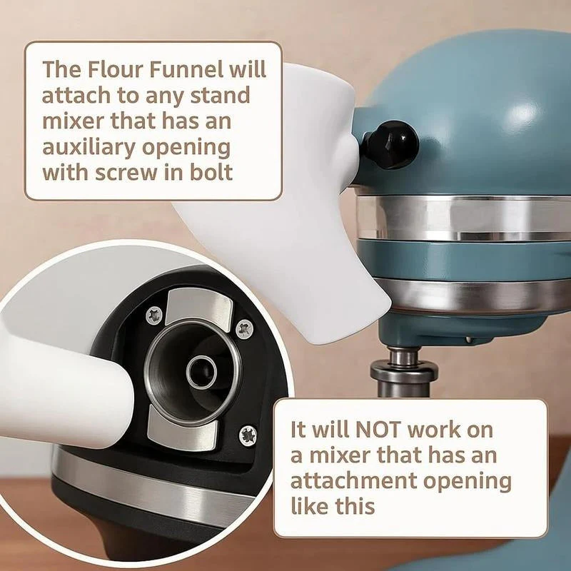 Stand Mixer Flour Funnel - Image 2