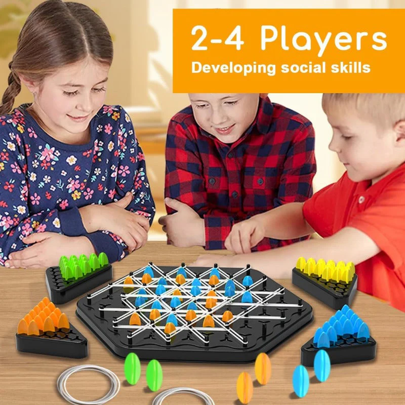 Triangle Chain Strategy Board Game – Educational Puzzle Game for Kids & Family - Image 5