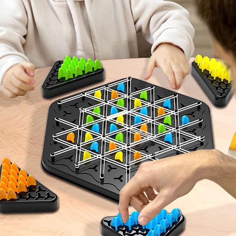 Triangle Chain Strategy Board Game – Educational Puzzle Game for Kids & Family - Image 6
