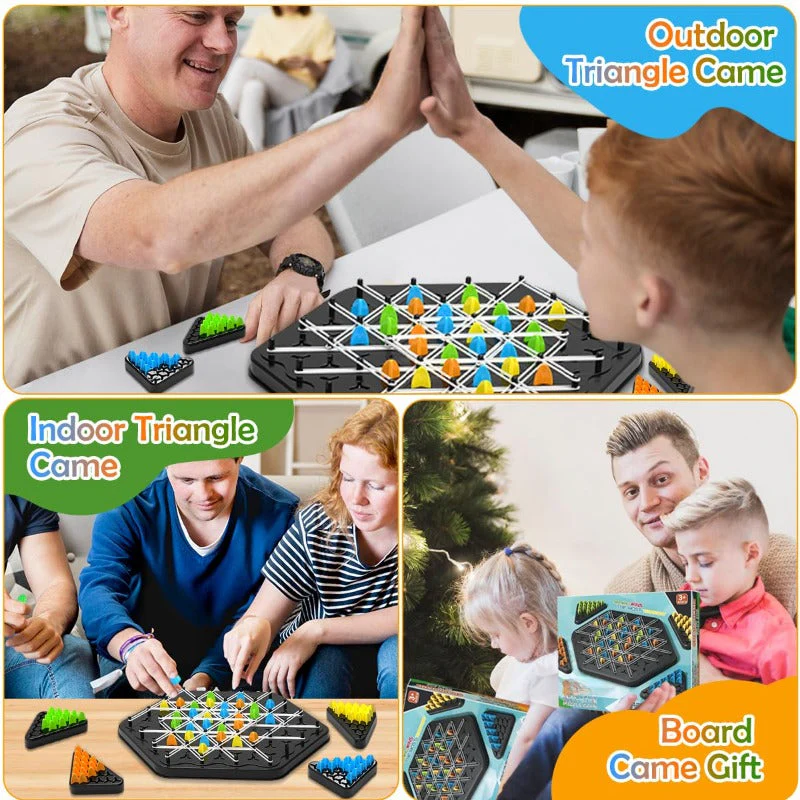 Triangle Chain Strategy Board Game – Educational Puzzle Game for Kids & Family - Image 7