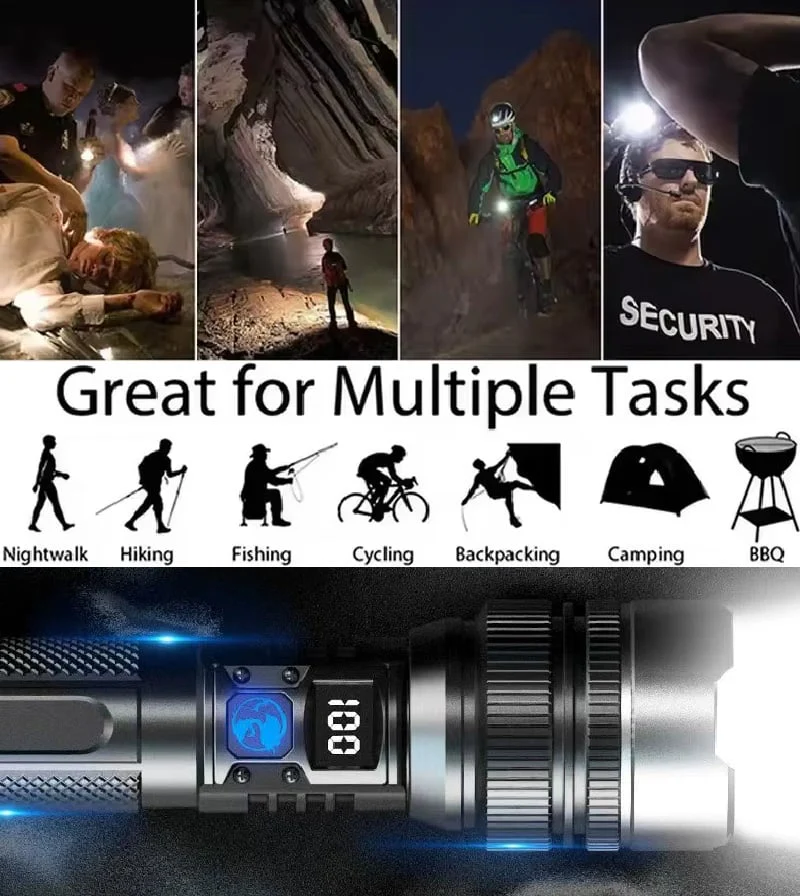 StormBeam Rechargeable Flashlight with Telescoping Zoom - Image 2