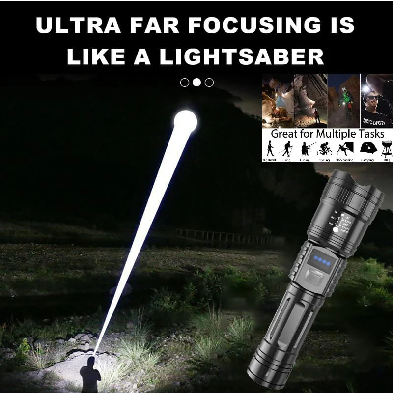 StormBeam Rechargeable Flashlight with Telescoping Zoom - Image 7