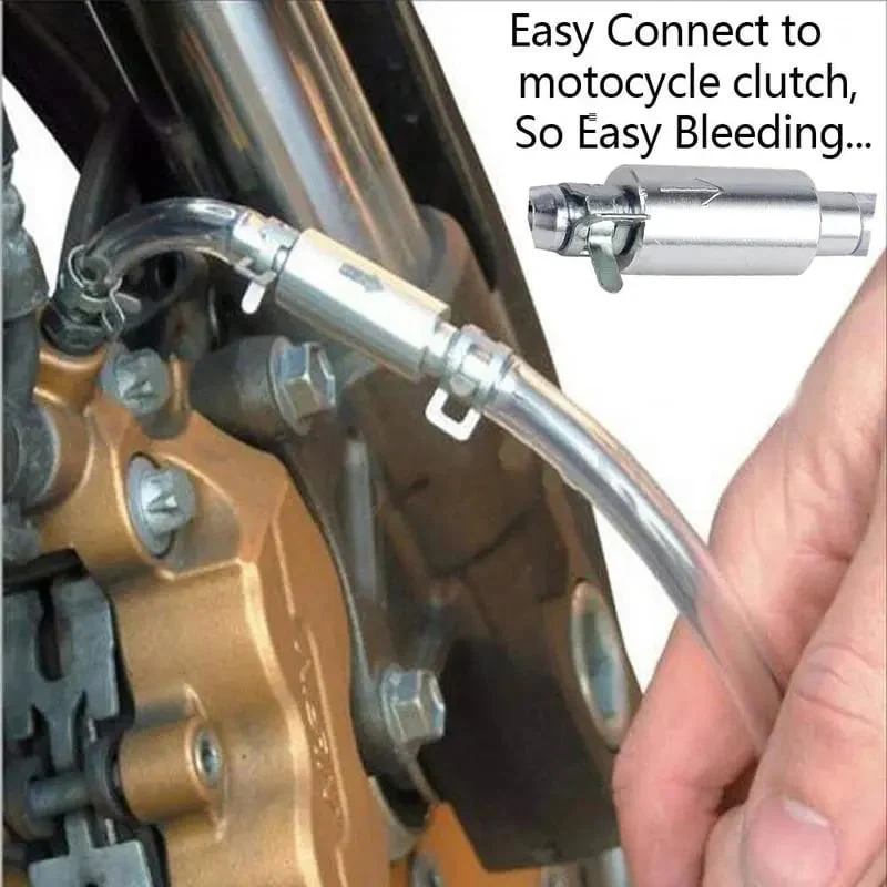 Universal One-Way Brake Bleeder Hose Kit with Check Valve - Image 2