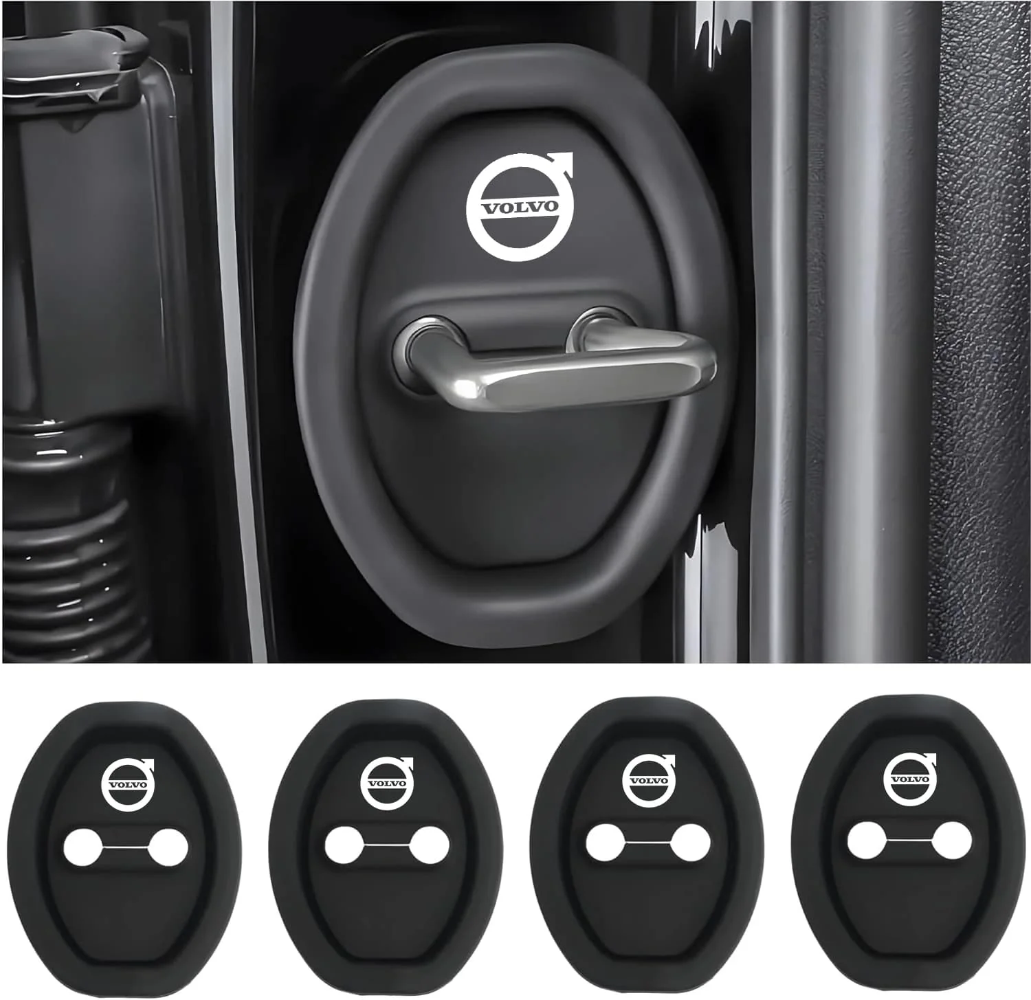 Eptchn Universal Silicone Car Door Latch Covers– 4PCS Anti-Rust Noise Dampers - Image 18