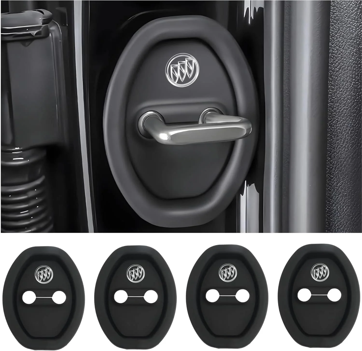 Eptchn Universal Silicone Car Door Latch Covers– 4PCS Anti-Rust Noise Dampers - Image 24