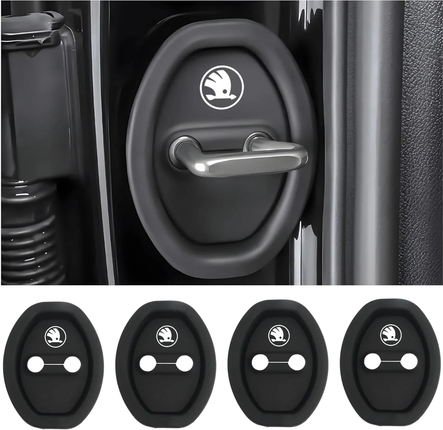 Eptchn Universal Silicone Car Door Latch Covers– 4PCS Anti-Rust Noise Dampers - Image 28