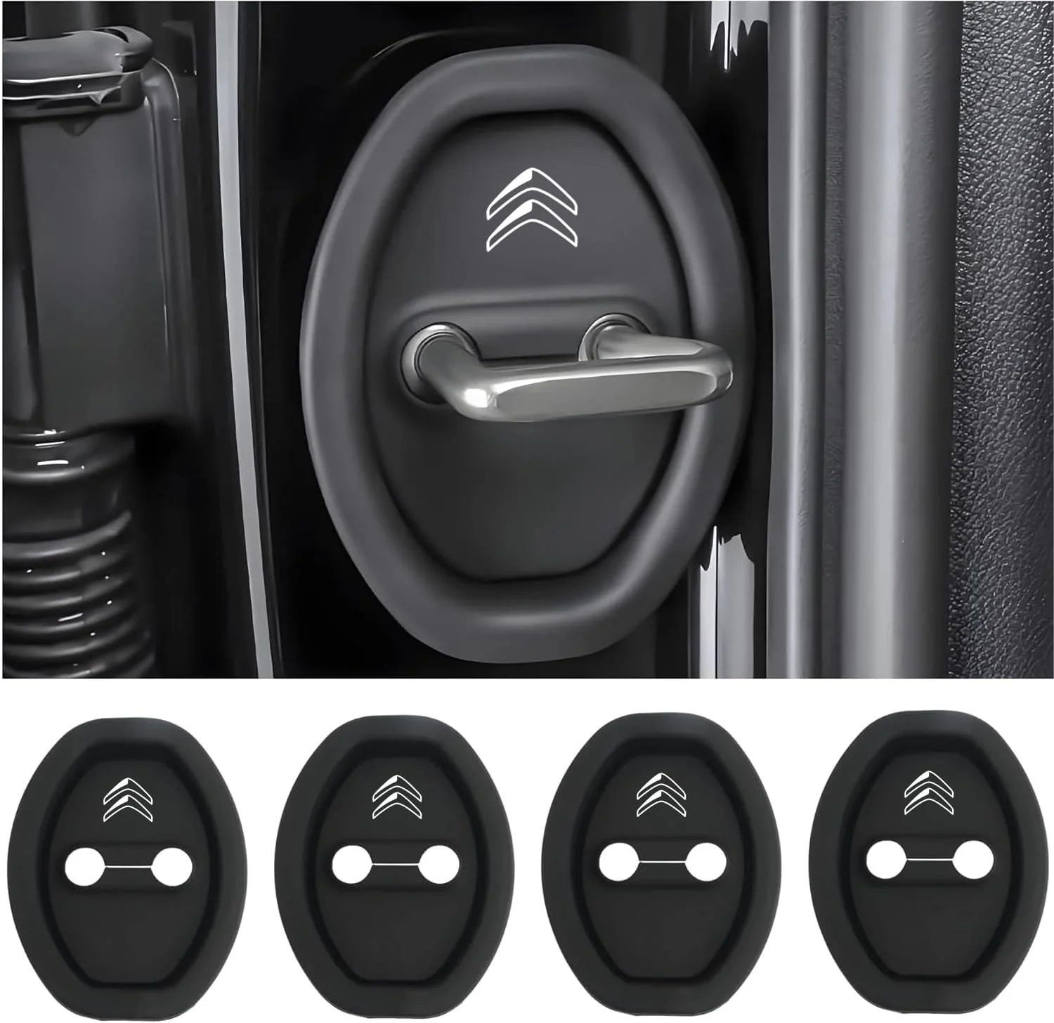 Eptchn Universal Silicone Car Door Latch Covers– 4PCS Anti-Rust Noise Dampers - Image 31