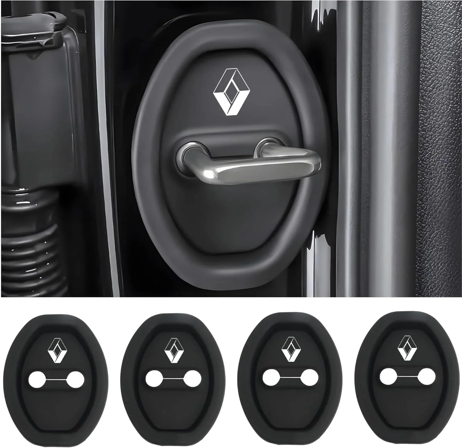 Eptchn Universal Silicone Car Door Latch Covers– 4PCS Anti-Rust Noise Dampers - Image 33