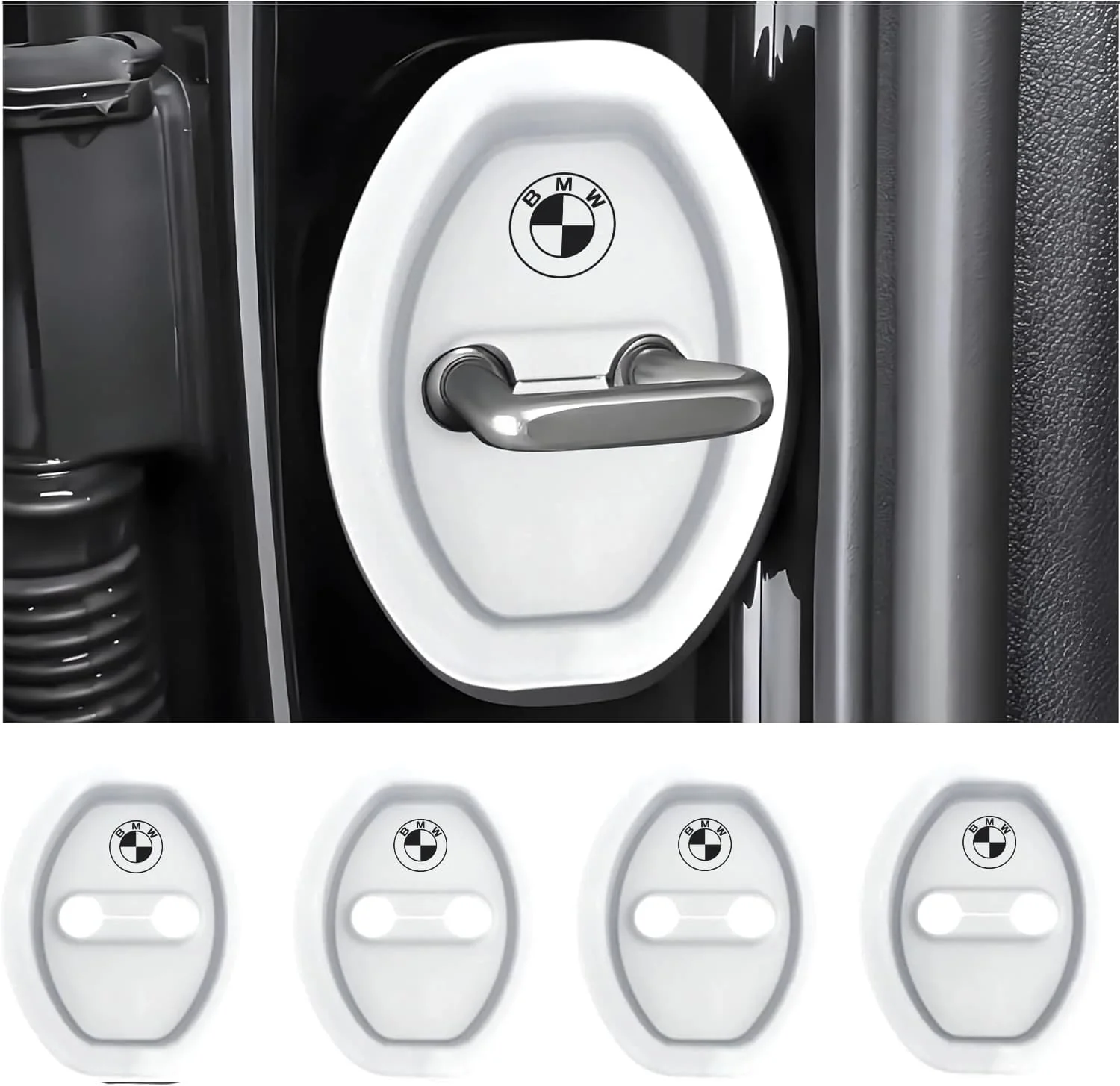 Eptchn Universal Silicone Car Door Latch Covers– 4PCS Anti-Rust Noise Dampers - Image 35