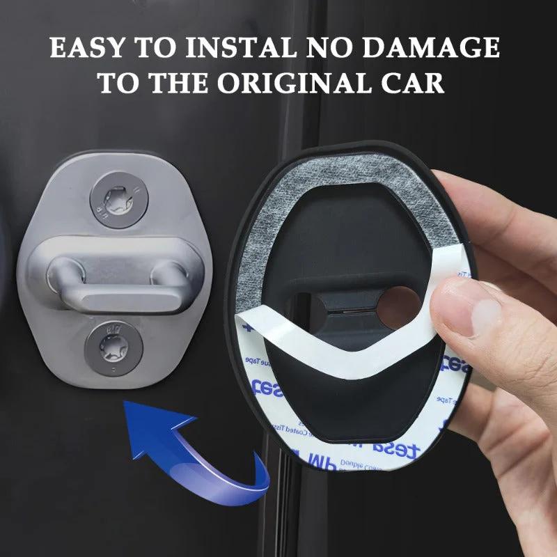 Eptchn Universal Silicone Car Door Latch Covers– 4PCS Anti-Rust Noise Dampers - Image 5