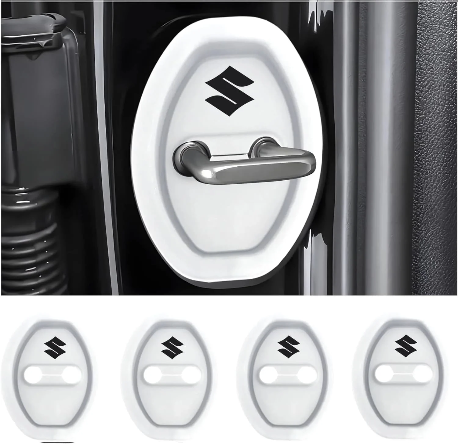 Eptchn Universal Silicone Car Door Latch Covers– 4PCS Anti-Rust Noise Dampers - Image 50