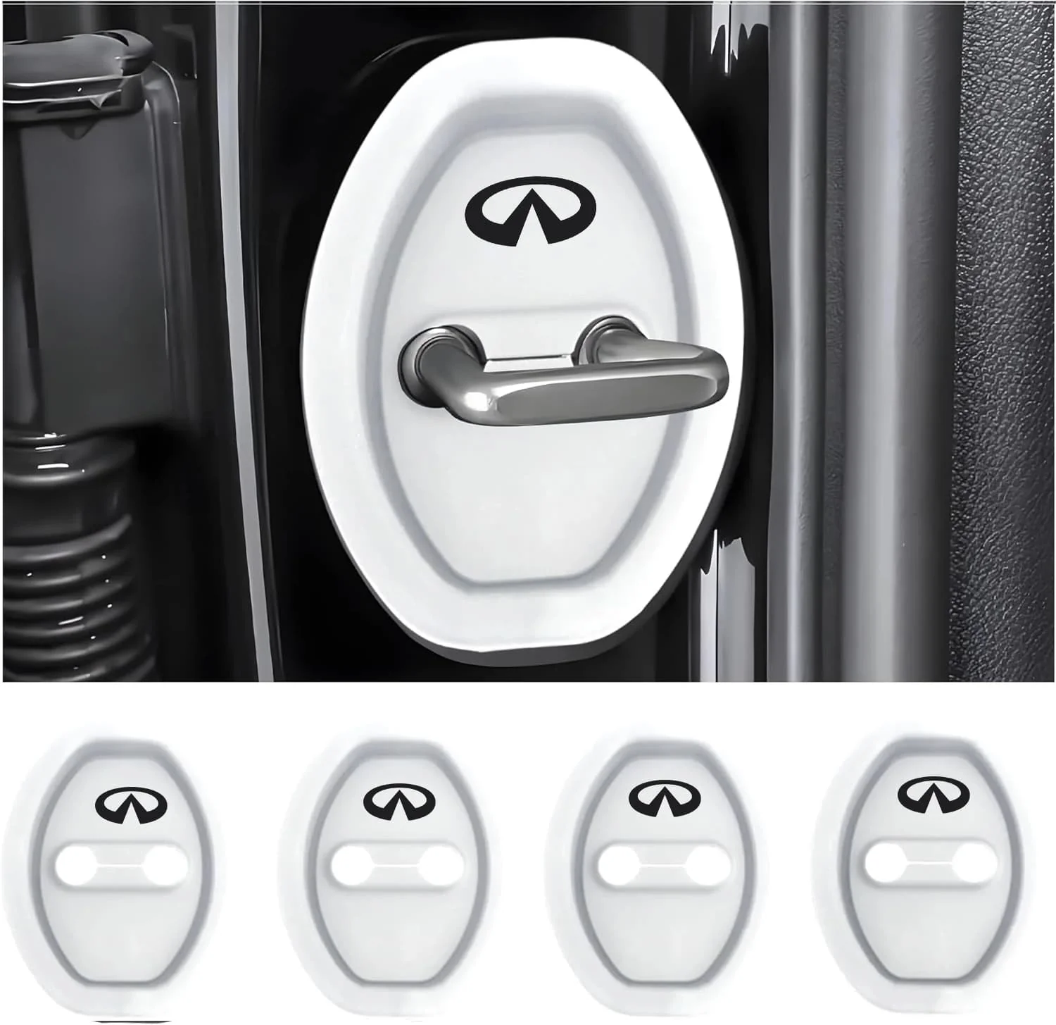 Eptchn Universal Silicone Car Door Latch Covers– 4PCS Anti-Rust Noise Dampers - Image 56