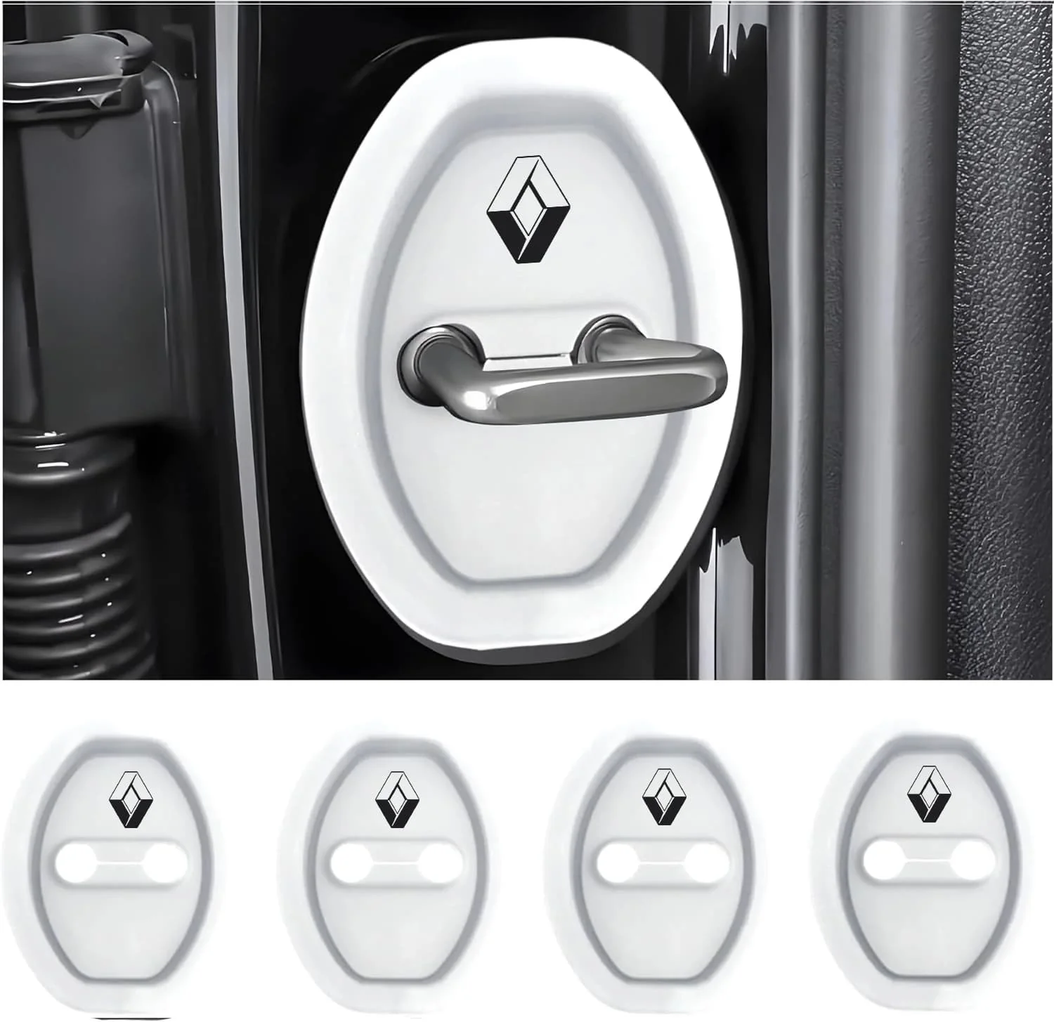 Eptchn Universal Silicone Car Door Latch Covers– 4PCS Anti-Rust Noise Dampers - Image 57