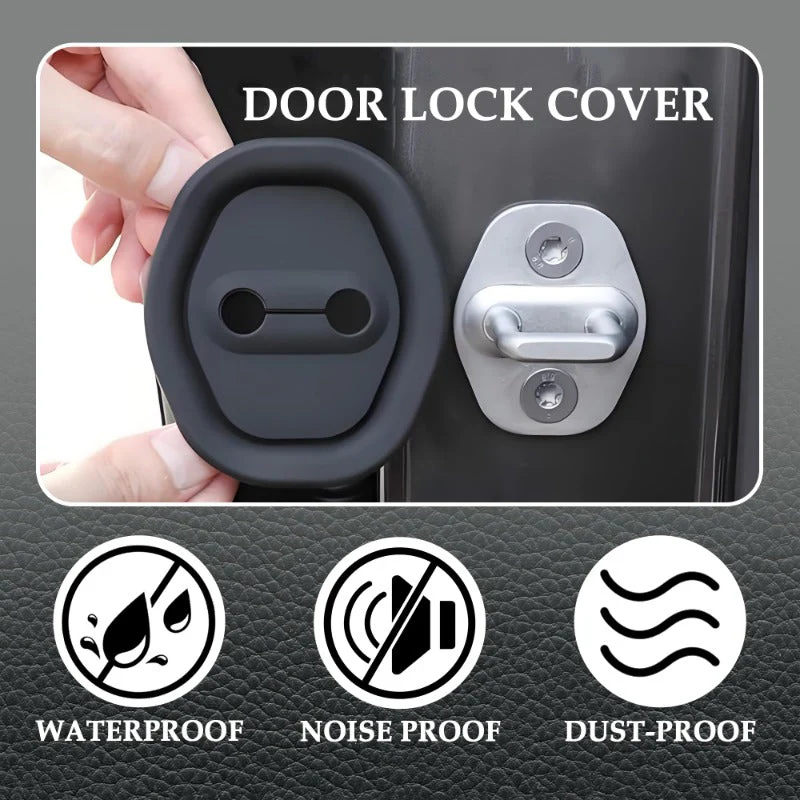 Eptchn Universal Silicone Car Door Latch Covers– 4PCS Anti-Rust Noise Dampers - Image 6