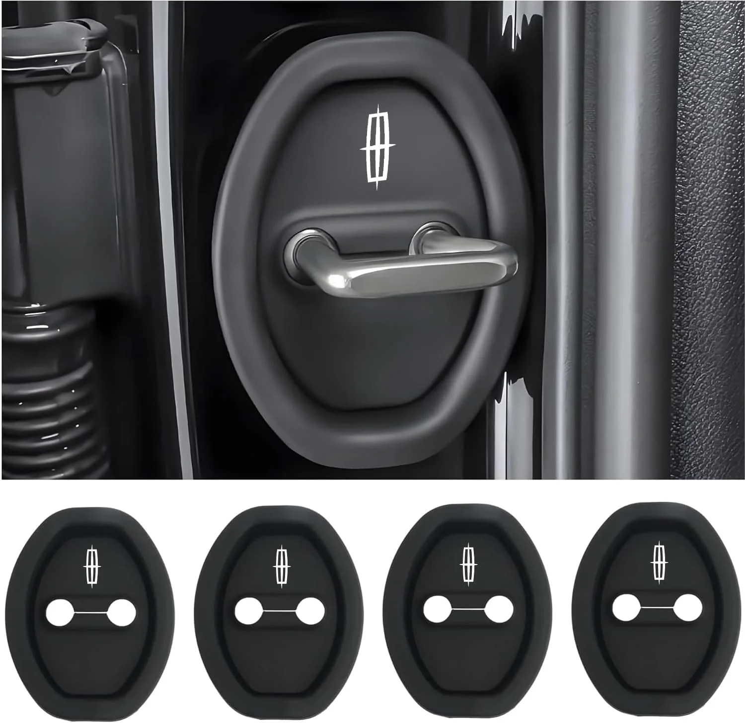 Eptchn Universal Silicone Car Door Latch Covers– 4PCS Anti-Rust Noise Dampers - Image 72