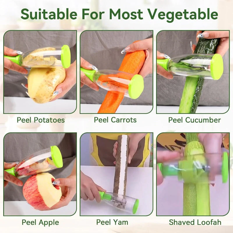 Vegetable Peeler with Container - Image 3