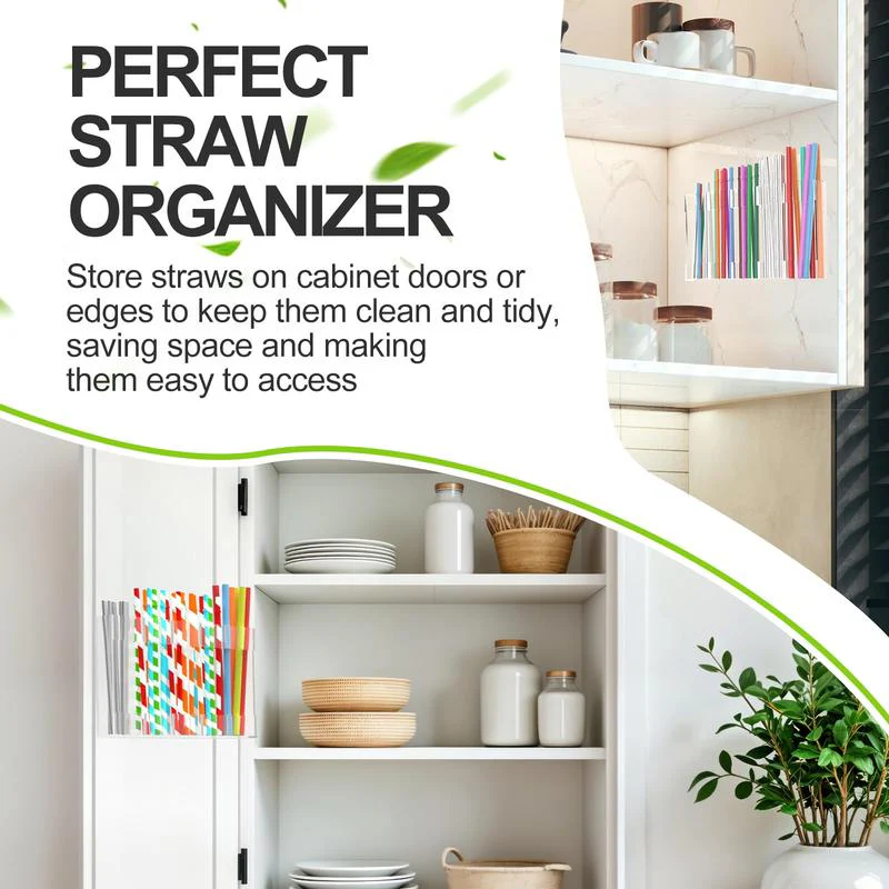 Wall-Mounted Straw & Utensil Holder - Image 4