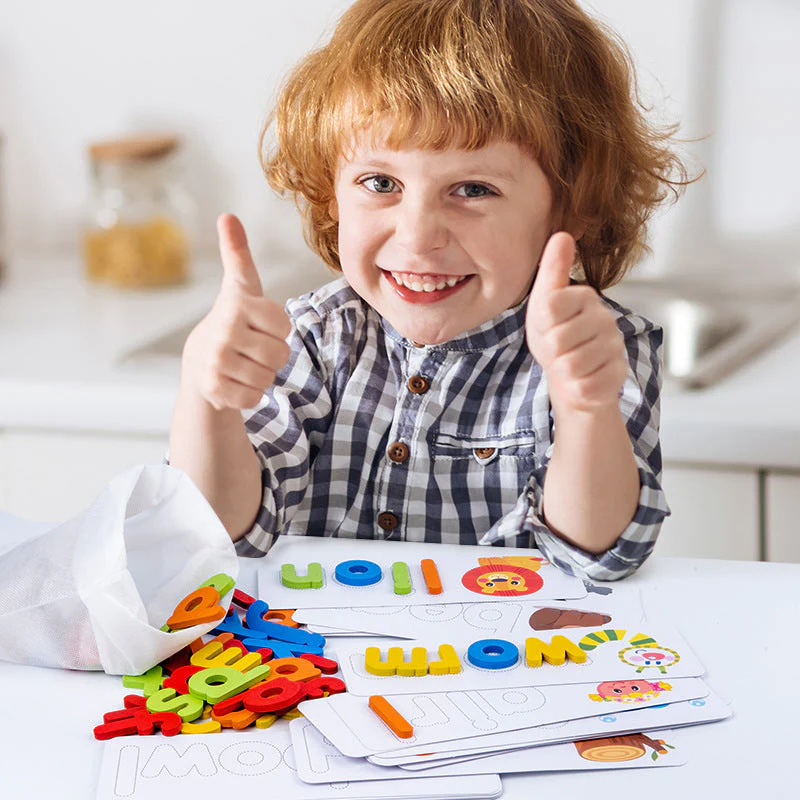 Wooden Alphabet Word Learning Set